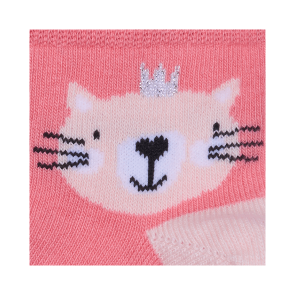 Baby cotton socks "Cat with a Crown" 3