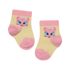 Baby cotton socks "Cat with a Bow"