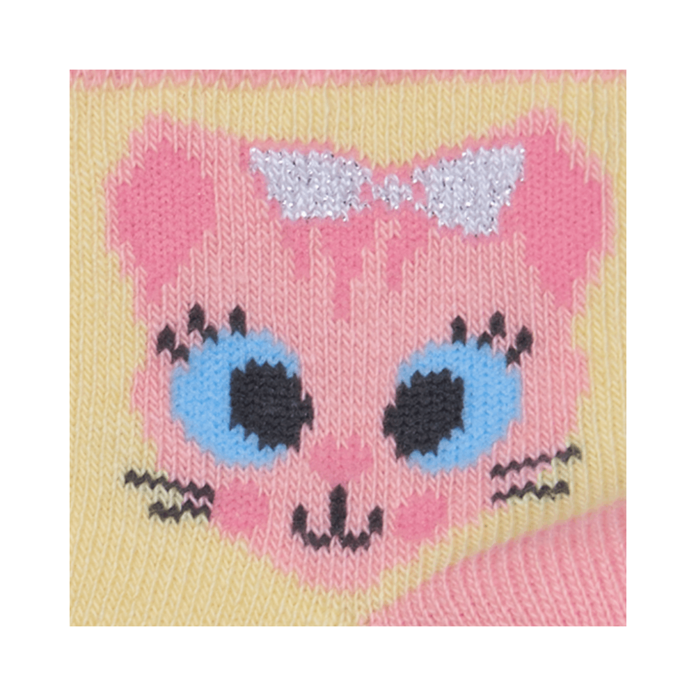 Baby cotton socks "Cat with a Bow" 3