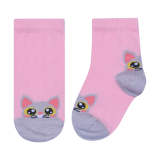 Baby cotton socks "Cat with Big Eyes"