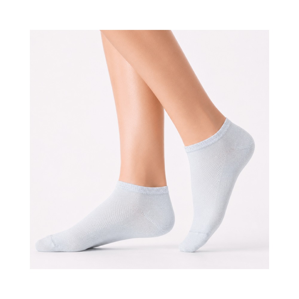 Children's ankle socks with shiny fabric 2