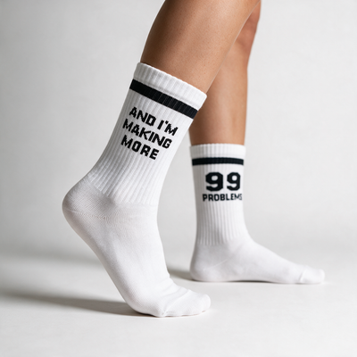 Medvilnės kojinės „99 problemos“