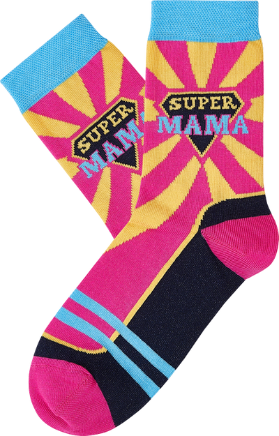 Moterų kojinės „Super Mama“