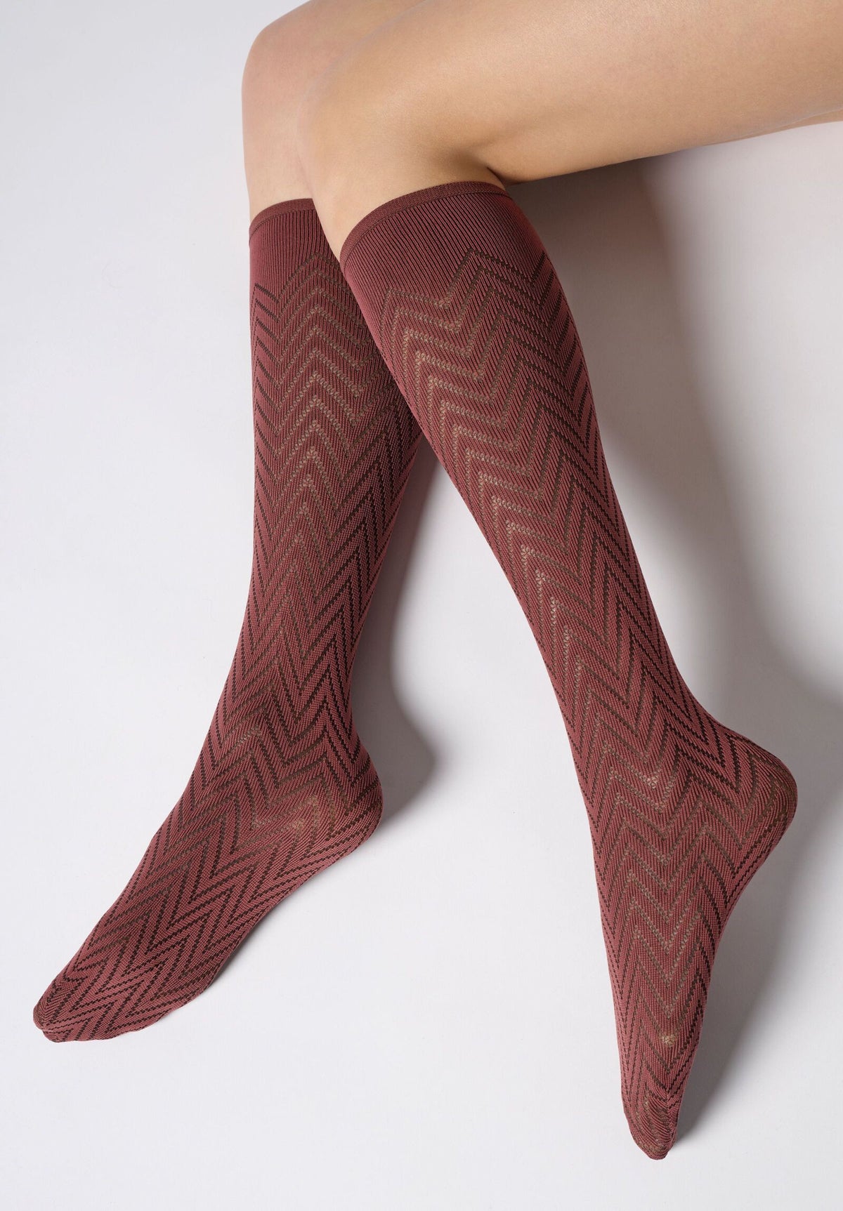Moterų kojinės OROBLU Opaque Knee-High Socks Tweed 40