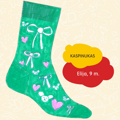 Vaikų kojinės „Kaspinukas“