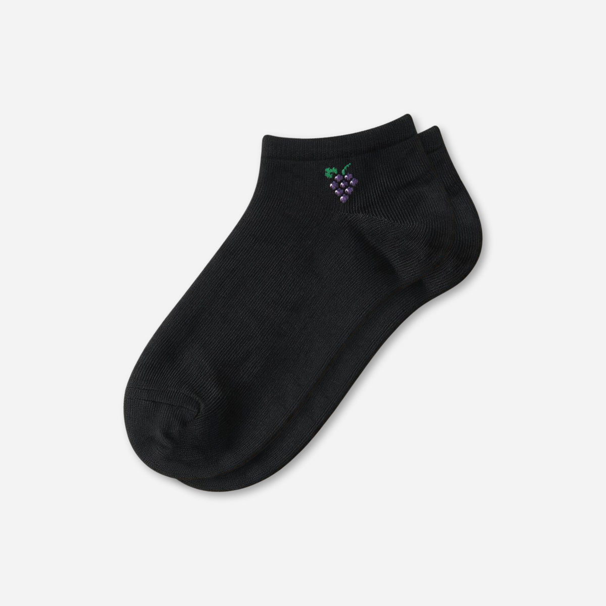 Short cotton socks "Grapes"