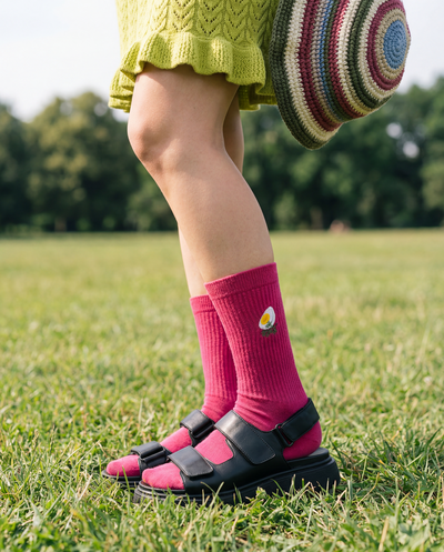 Kojinės „Beet It Pink“