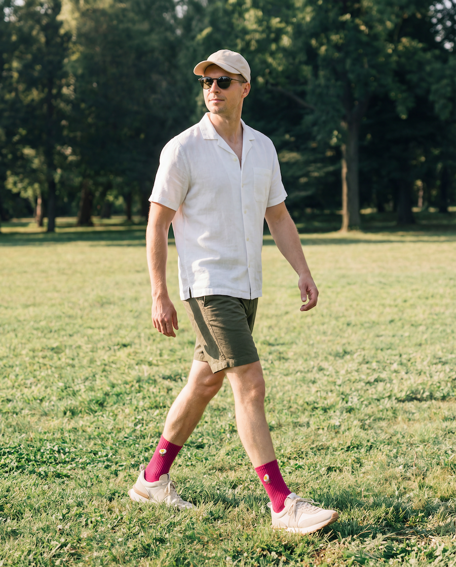 Kojinės „Beet It Pink“