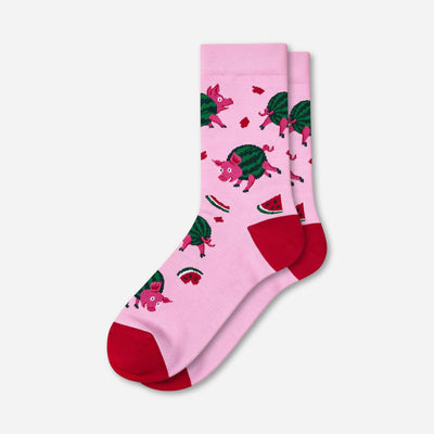 Cotton socks "Watermelon Piglets"