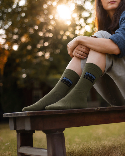 Moteriškos kojinės nuo erkių kasdienai